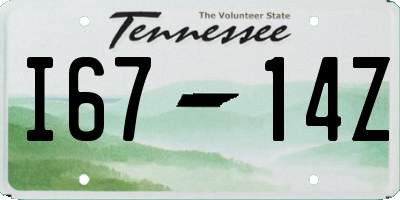 TN license plate I6714Z