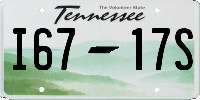 TN license plate I6717S