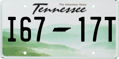TN license plate I6717T