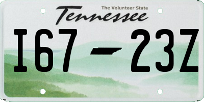 TN license plate I6723Z