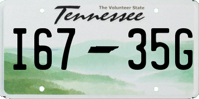 TN license plate I6735G