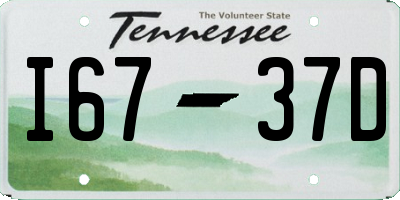 TN license plate I6737D