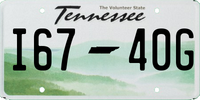 TN license plate I6740G