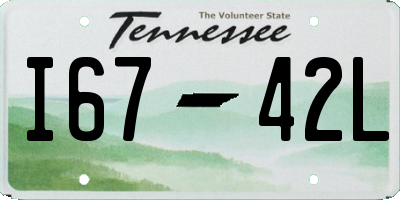 TN license plate I6742L