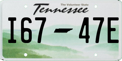TN license plate I6747E