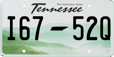 TN license plate I6752Q