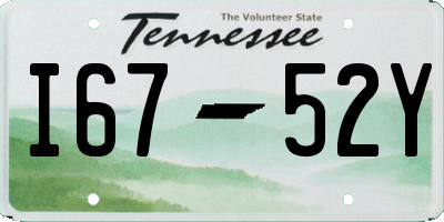 TN license plate I6752Y