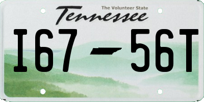 TN license plate I6756T