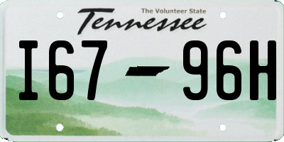 TN license plate I6796H