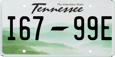 TN license plate I6799E