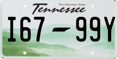TN license plate I6799Y