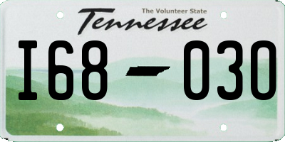 TN license plate I6803O