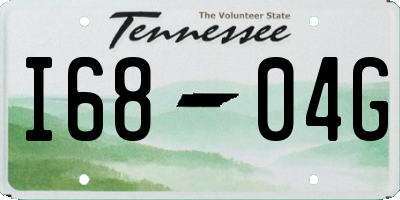 TN license plate I6804G
