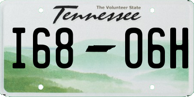 TN license plate I6806H