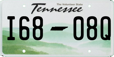 TN license plate I6808Q