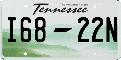TN license plate I6822N