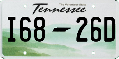 TN license plate I6826D
