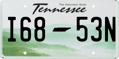 TN license plate I6853N