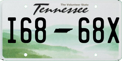 TN license plate I6868X