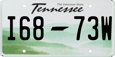 TN license plate I6873W