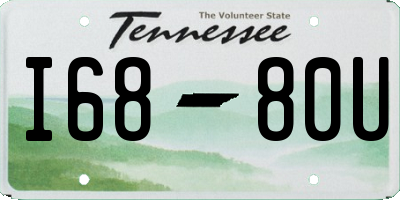 TN license plate I6880U