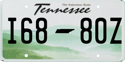 TN license plate I6880Z