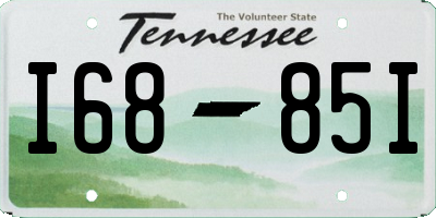 TN license plate I6885I