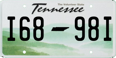 TN license plate I6898I