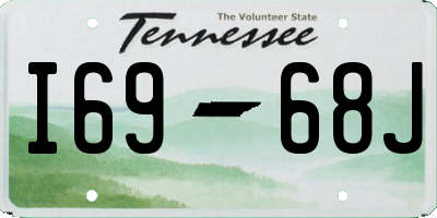 TN license plate I6968J