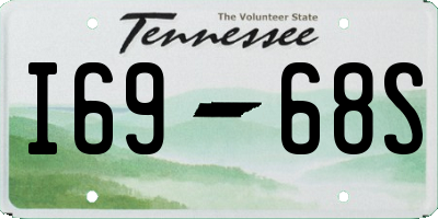 TN license plate I6968S