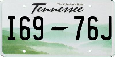TN license plate I6976J