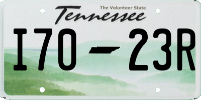 TN license plate I7023R