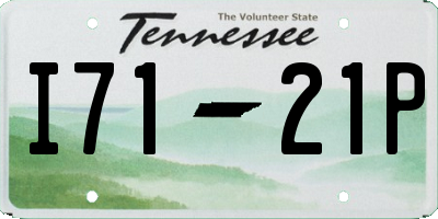 TN license plate I7121P