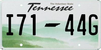 TN license plate I7144G