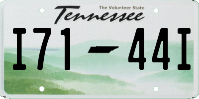 TN license plate I7144I