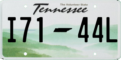 TN license plate I7144L