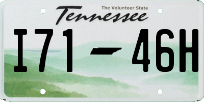 TN license plate I7146H