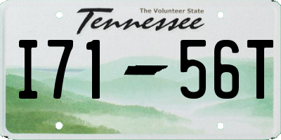 TN license plate I7156T