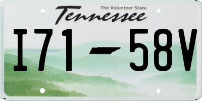 TN license plate I7158V