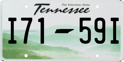 TN license plate I7159I