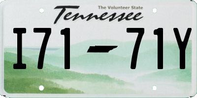 TN license plate I7171Y