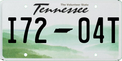 TN license plate I7204T