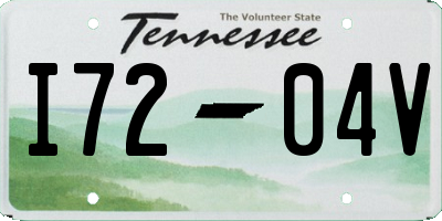 TN license plate I7204V