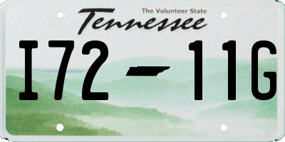 TN license plate I7211G