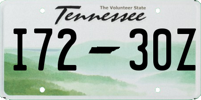 TN license plate I7230Z