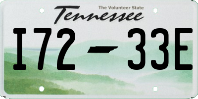 TN license plate I7233E