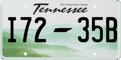 TN license plate I7235B