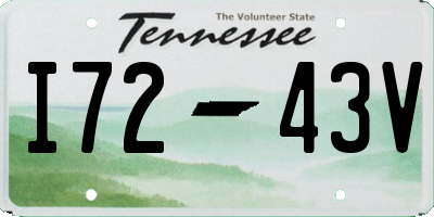 TN license plate I7243V