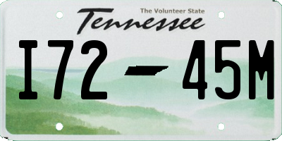 TN license plate I7245M