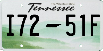 TN license plate I7251F